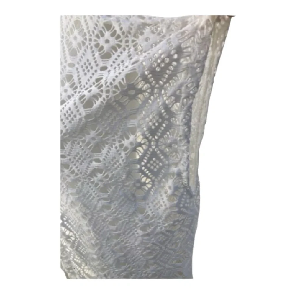 White Crochet‎ Fringe Cardigan Kimono Cover up One size New with tags